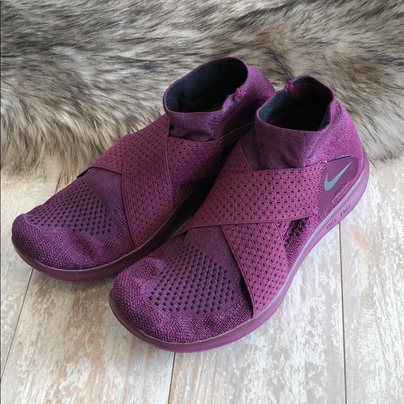 NWT Nike free rn motion Flyknit Bordeaux! - Picture 4 of 7